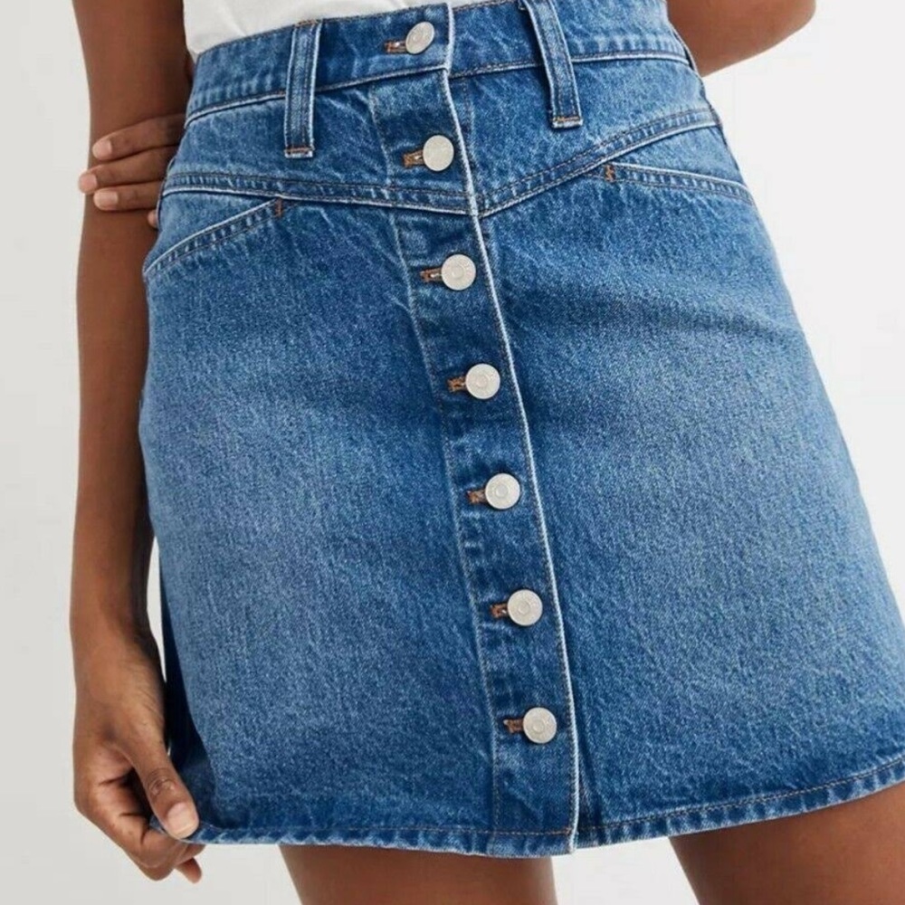 MADEWELL Stretch Denim Skirt